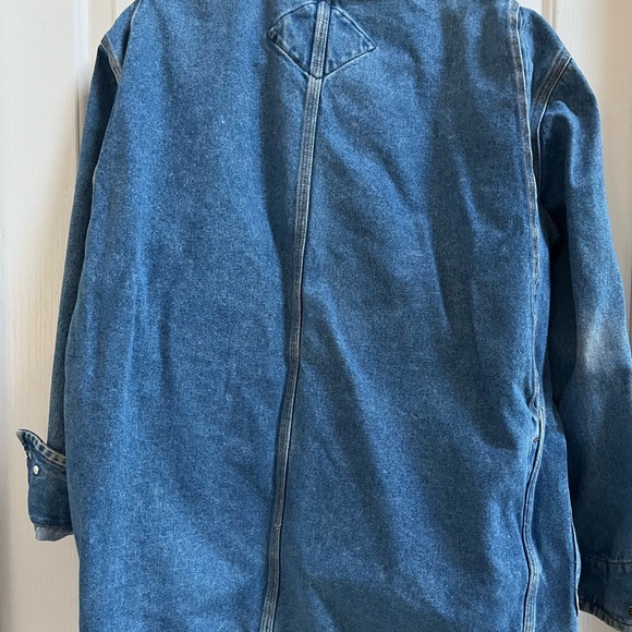 Vintage 90s Canyon River Blues Denim Corduroy Collar Chore Coat M - Picture 6 of 7